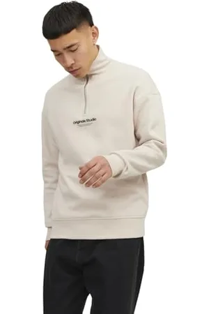 JACK & JONES Herren Stehkragen Pullover JORVESTERBRO Quarter Zip - Relaxed Fit, Größe:XXL, Farbe: 12241777