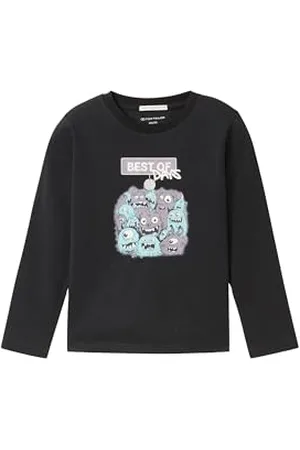 TOM TAILOR Jungen Kinder Langarmshirt mit Print, , 104/110