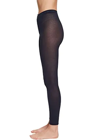 ESPRIT Damen Leggings Cotton W Le Baumwolle einfarbig 1 Stück, , 36-38