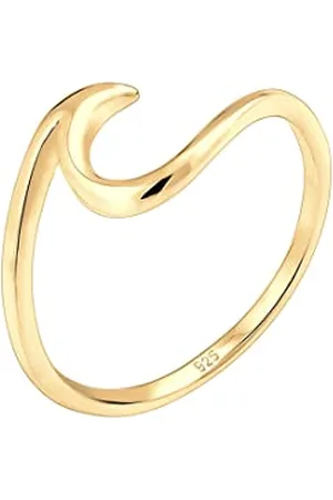 Elli Ring Damen Welle Strand Maritim in 925 Sterling Silber