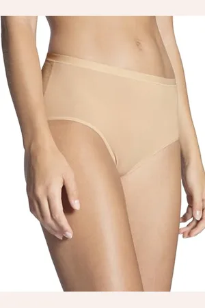 Calida Natural Comfort Slip Damen, High-Waist, natürlicher Glanz und glatter Griff