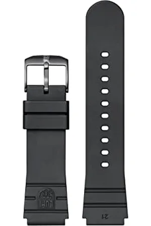Luminox Uhrenarmband FPX.3000.21H.2.K - 21mm Schwarzes Ersatzarmband aus Gummi mit Edelstahl Dornschließe für 3000 3001