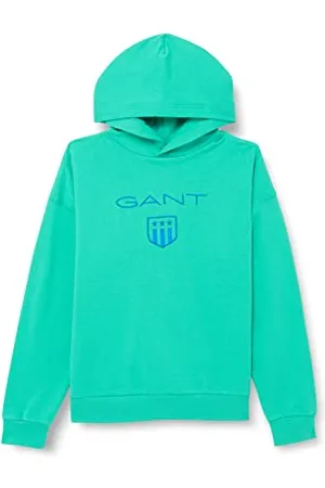 GANT Jungen D2. Contrast Shield Relaxed Hoodie Kapuzenpullover, , Standard