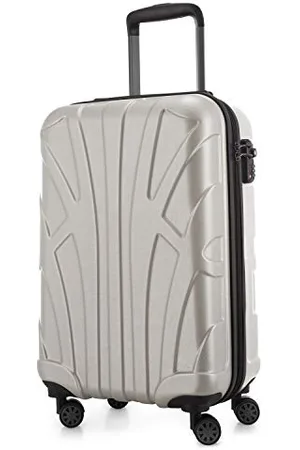 SUITLINE Handgepäck Hartschalen-Koffer Koffer Trolley Rollkoffer Reisekoffer, TSA, 55 cm, ca. 34 Liter, 100% ABS Matt