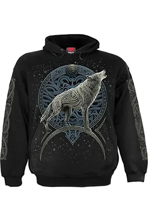 Spiral Celtic Wolf Männer Kapuzenpullover S