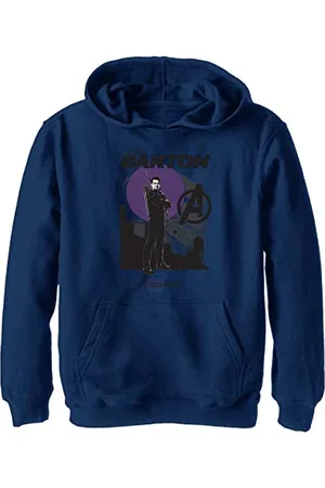 Marvel Jungen Hawkeye Red Moon Skyline Hoodie, , S