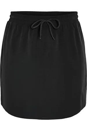 Noisy May Damen Mini Rock Kurzer High Waist Skirt mit Kordelzug, Farben: , Größe:XS