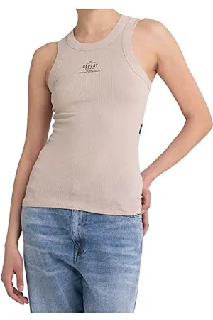 Replay Damen W3792 Trägershirt / Cami Shirt Westlich, , XS