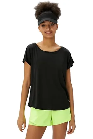 Koton Women Relax Fit Scoop Neck Sport T-Shirt