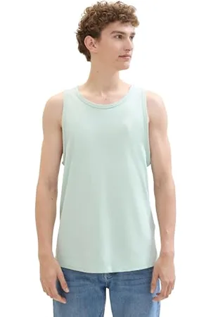 TOM TAILOR Herren Sommer Tanktop mit Palmen-Motiv, , XL