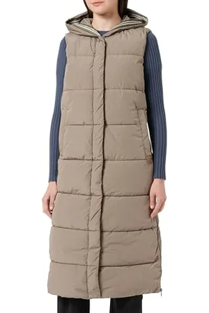 Camel Active Damen Lange Steppweste aus recyceltem Polyester womenswear-46