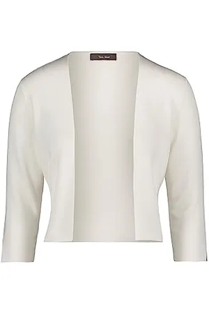 Vera Mont Damen 0226/4106 Strickjacke, Offwhite, S