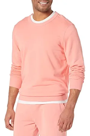 Amazon Herren Leichtes langärmeliges Frottee-Sweatshirt mit Rundhalsausschnitt (erhältlich in Big & Tall), , S