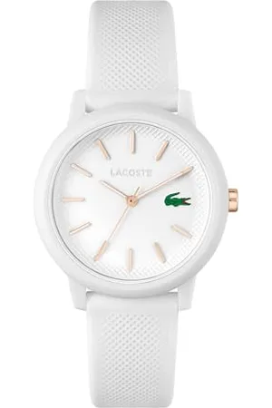 Lacoste Analog Quarzuhr für Damen Kollektion .12.12 mit Weisses Silikonarmband - 2001211