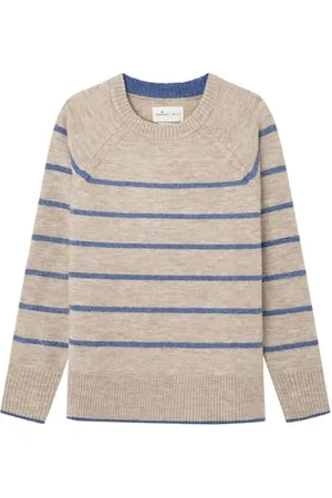 Springfield Damen 1338701 Kontrastfarbener Pullover mit Rundhalsausschnitt, , S