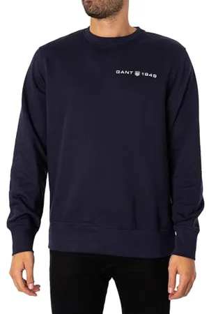 GANT Herren Printed Graphic C-Neck Sweat Sweatshirt, , S