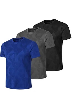 MEETWEE Sportshirt Herren, Funktionsshirt Kurzarm Laufshirt Atmungsaktiv Kurzarmshirt Sports Shirt Männer Trainingsshirt für Running Jogging Gym