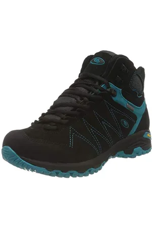 BRUTTING Mount Kapela High Damen Cross-Laufschuh, Schwarz/ Türkis, 37 EU