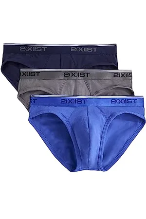2Xist Baumwoll-Stretch-Unterhose, 3 Stück - Mehrfarbig - Small