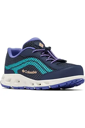 Columbia Youth Drainmaker 4 Trekking Und Wasserschuhe für Unisex Kinder, Blau (Nocturnal x Geyser), 39 EU