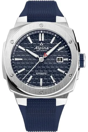 Alpina Herren Analog Quarz Uhr mit Edelstahl Armband mid-39683