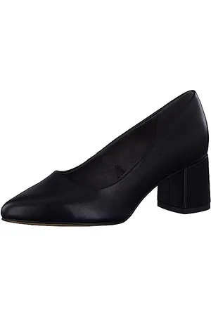 Jana Damen Pumps Elegant Spitz Weite H Mehrweite, (Black), 38 EU