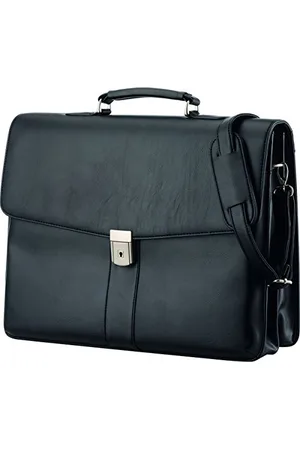 Alassio 47014 Aktentasche PESCARA, Dokumentasche aus Kunstleder, Tasche mit Schloss, Aktenkoffer, Businesstasche mit Schloß und Schultertrageriemen, Tragetasche, ca. 41 x 31 x 12,5 cm