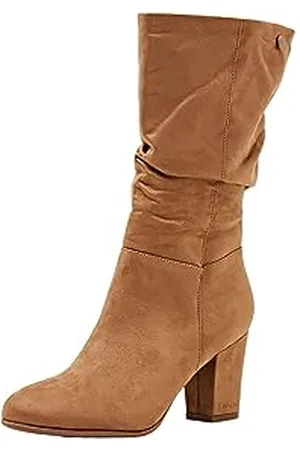 ESPRIT Modischer Damen Kniehohe Stiefel, 270/BEIGE, 36 EU