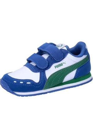 PUMA Unisex Baby Cabana Racer SL 20 V Inf Sneaker, White-Vine-Cobalt Glaze, 20 EU