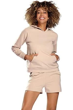 DKaren Jogginganzug Damen set Baumwolle Koko - Damen Jogginganzug Damen Trainingsanzug - Jogginganzug Damen Große Größen - Damen Jogginganzug Set Trainingsanzug Damen L
