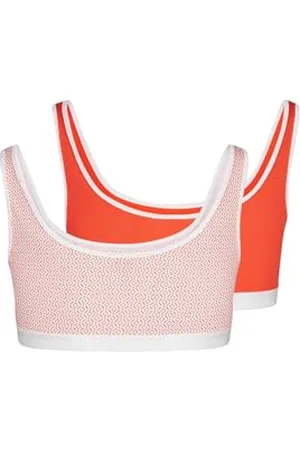 Skiny Mädchen Cotton Elastic 030007 T-Shirt-BH, Undurchsichtige, , 176 (2er Pack)