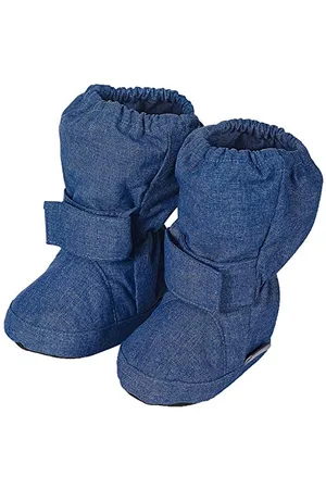 Sterntaler Unisex Baby Schuhe Krabbelschuhe, Blau (Tintenblau Mel), 17/18 EU