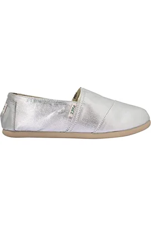 Paez Mädchen Original Gum Combi Glitter Espadrilles, Silber (Silver 010)
