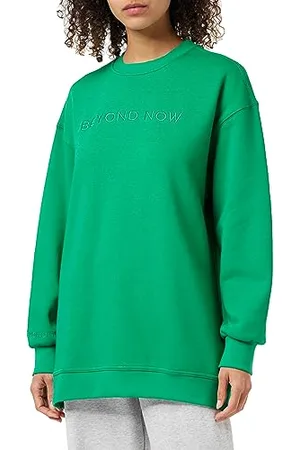 Beyond Now Damen Blaire Gots Sweatshirt | Sweatshirt Damen in Grün | Herbst Pullover für Damen | Größe Xs GOTS Sweatshirt Casual, Pfeffergrün, XS
