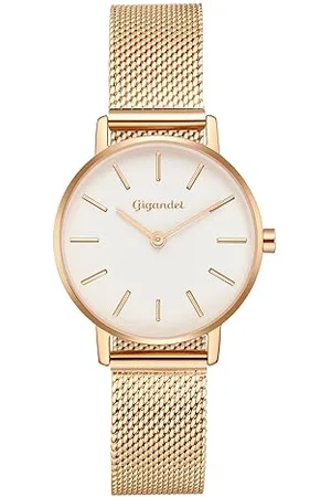 Gigandet Damen Analog Japanisches Quarzwerk Uhr mit Edelstahl Armband AVG36-09