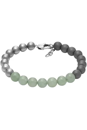 Armani Exchange Herrenarmband aus Edelstahl mit Karabinerhaken- oder Schieberverschluss, Length: 195MM, Width: 8MM