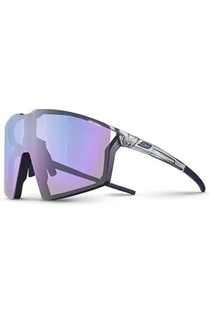 Julbo Unisex Edge Sonnenbrillen, Capsule Bike Cat.1: Glänzend Translu Grau/Iridescent Version 1, One Size