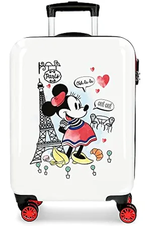 Disney Minnie Around The World Kabinenkoffer Rot 38x55x20 cms Hartschalen ABS Kombinationsschloss 34L 2,6Kgs 4 Doppelräder Handgepäck