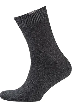 Nur Der 3er Pack Passt Perfekt Socken aus atmungsaktiver Baumwolle einfarbig mit Komfortbund ohne drückende Naht Herren, anthrazitmel, 39-42