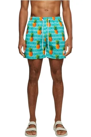 Urban classics Herren Pattern Swim Shorts Badehose, , XL