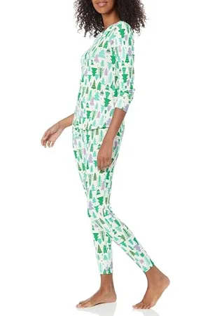 Amazon Damen Anschmiegsames Pyjama-Set Aus Baumwolle (In Übergröße Erhältlich), , XXL