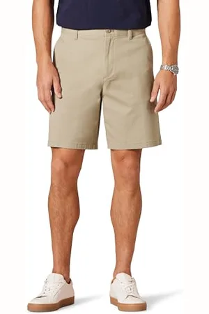 Amazon Herren 23 cm Lange Chinohose aus Komfort-Stretch mit klassischer Passform, , 31W