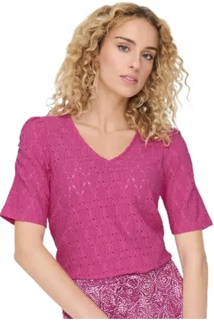 ONLY Onlrosa S/S V-Neck Puff Top JRS