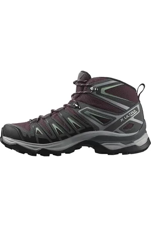 Salomon X Ultra Pioneer Mid Gore-Tex Damen Wanderschuhe, Alle Wetterbedingungen, Sicherer Fußhalt, Stabil und gedämpft, Wine Tasting, 40 2/3