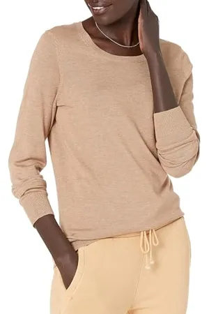 Amazon Damen Leichter, Langärmeliger Pullover Mit Rundhalsausschnitt (Erhältlich in Übergröße), , XL