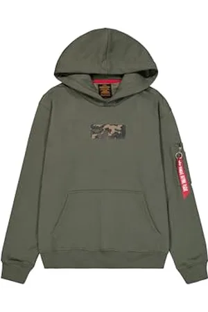Alpha Industries Herren Camo Panel Hoody, , 3XL