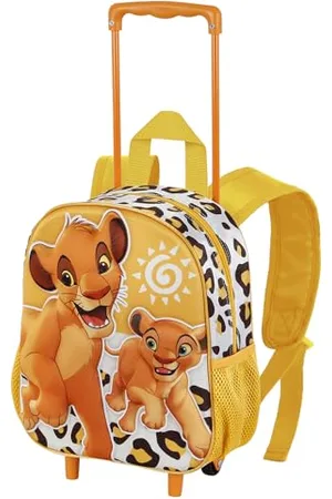 Disney Der König der Löwen Africa-Kleiner 3D Rucksack mit Rädern, Gelb, 26 x 34 cm, Kapazität 12,5 L