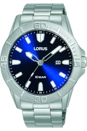 Lorus Herren Analog Quarz Uhr mit Edelstahl Armband RH941QX9