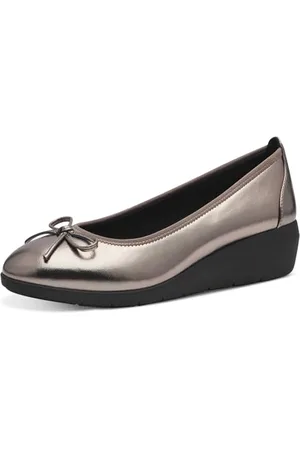 Jana Damen Ballerinas mit Keilabsatz Vegan, , 37 EU