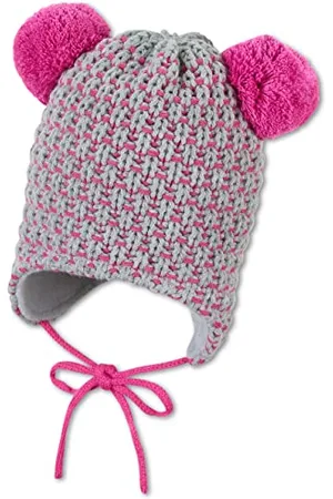 Sterntaler Baby - Mädchen Mütze Baby Bommelmütze Struktur, , 43